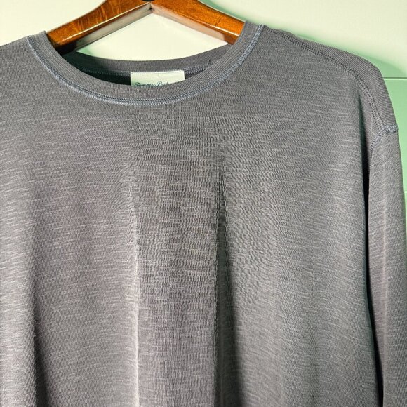Tommy Bahama Reversible Long Sleeve Shirt Gray/Dk Gray Black Size XXL - Picture 6 of 7